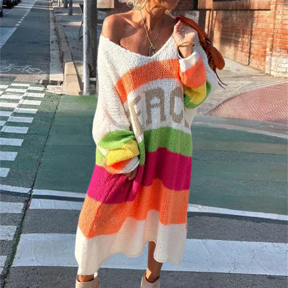 Sweter damski wiosenny dzianinowy bawełniany oversize lekki komfortowy styl casual