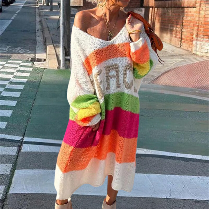 Sweter damski wiosenny dzianinowy bawełniany oversize lekki komfortowy styl casual