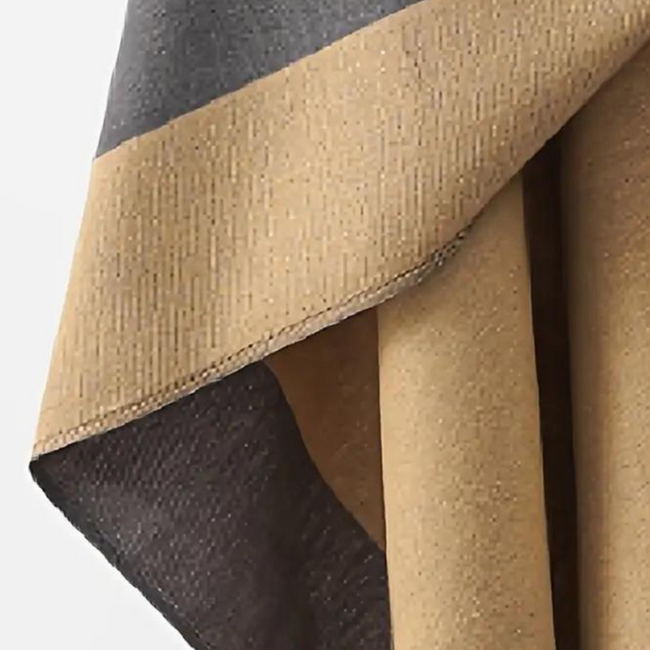 Ponczo damskie kaszmirowe eleganckie na jesień i zimę oversize z wełnianą strukturą