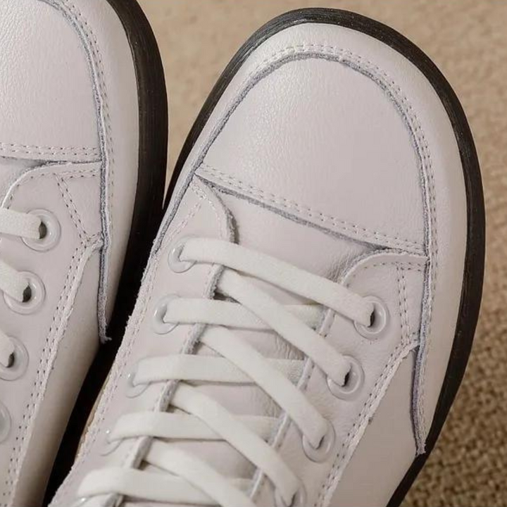 Sneakersy damskie wiosenne skóra ekologiczna buty sportowe za kostkę casual wygodne