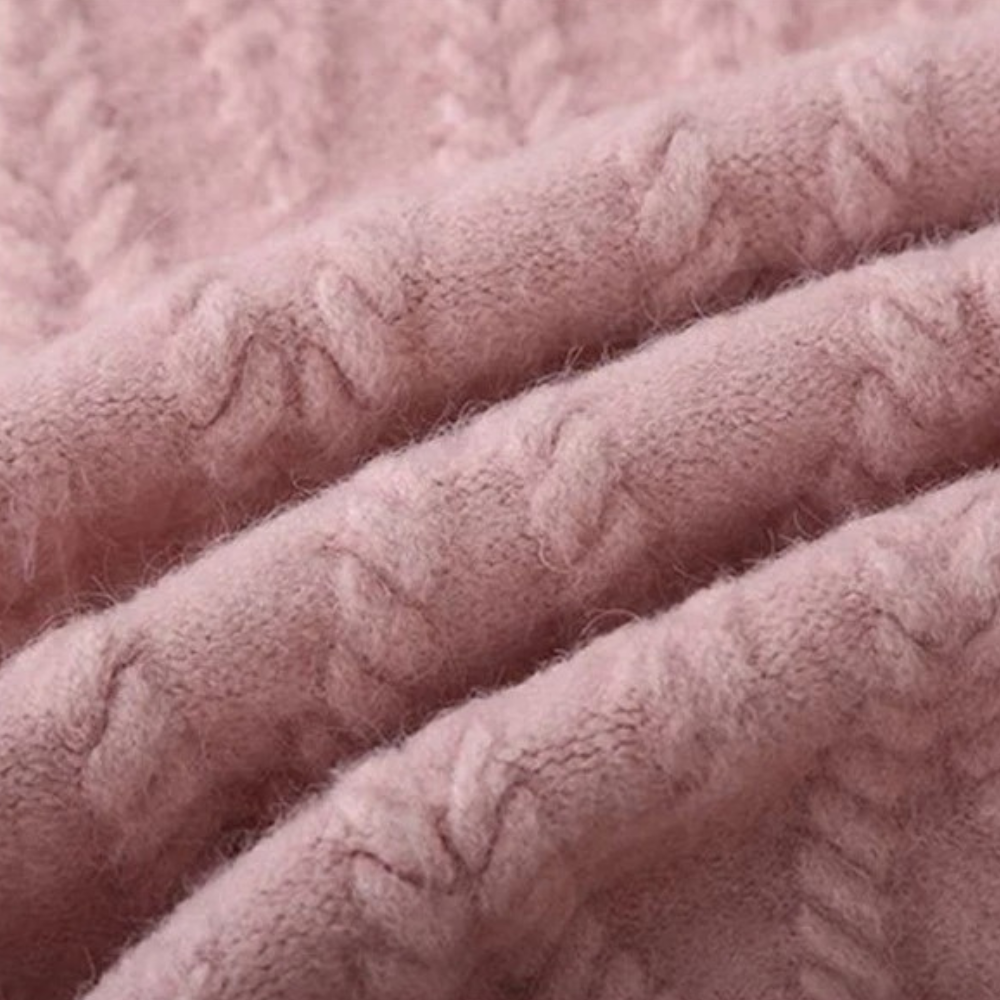 Komplet dzianinowy damski wełniany zestaw sweter i spodnie wiosenny elegancki