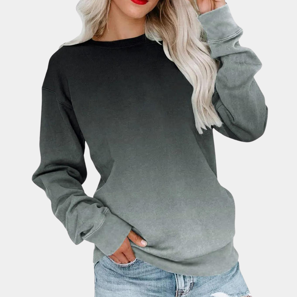 Karolina - Modna bluza damska ze stylowym gradientem kolorów