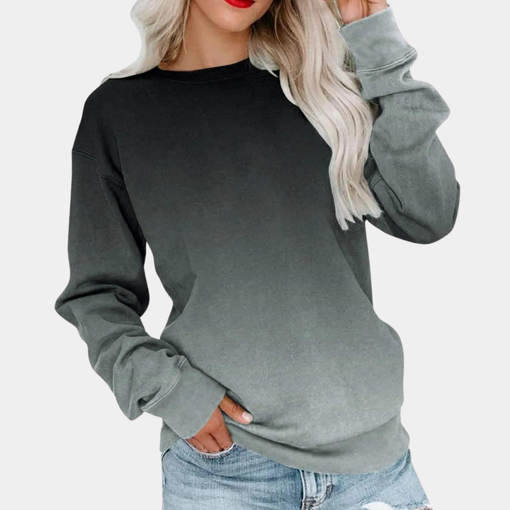 Karolina - Modna bluza damska ze stylowym gradientem kolorów