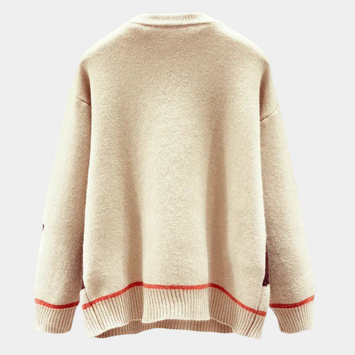 Oliwia - Luksusowy sweter damski z miękkiej dzianiny zapewniający elegancki komfort