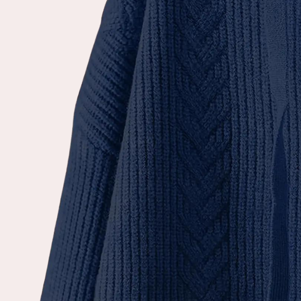 Sweter damski wełniany z kapturem dzianinowy na wiosnę casual luźny wygodny stylowy