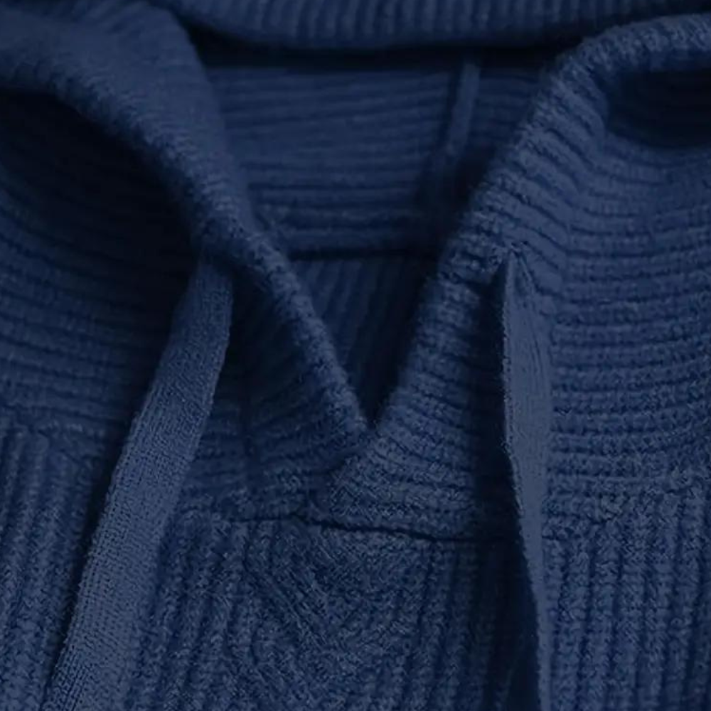 Sweter damski wełniany z kapturem dzianinowy na wiosnę casual luźny wygodny stylowy