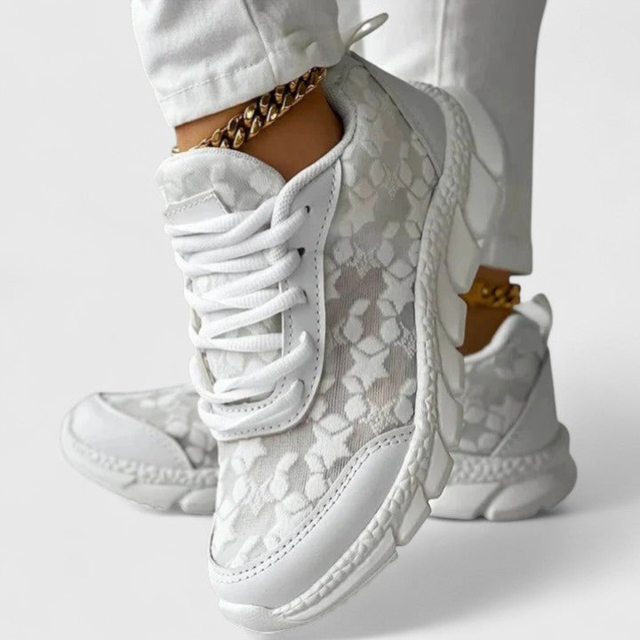 Wygodne sneakersy damskie skórzane na sezon jesienny obuwie codzienne do chodzenia