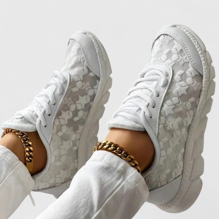 Wygodne sneakersy damskie skórzane na sezon jesienny obuwie codzienne do chodzenia