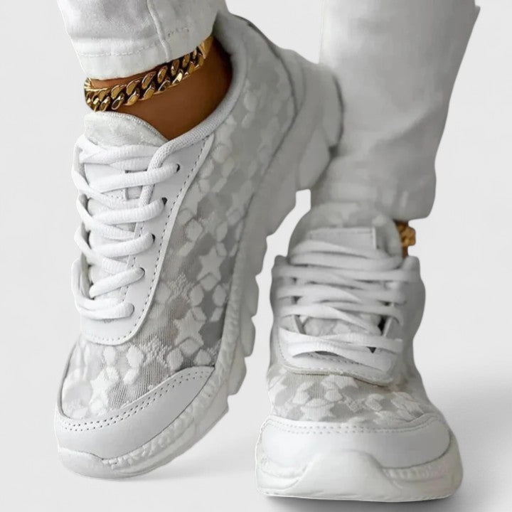 Wygodne sneakersy damskie skórzane na sezon jesienny obuwie codzienne do chodzenia