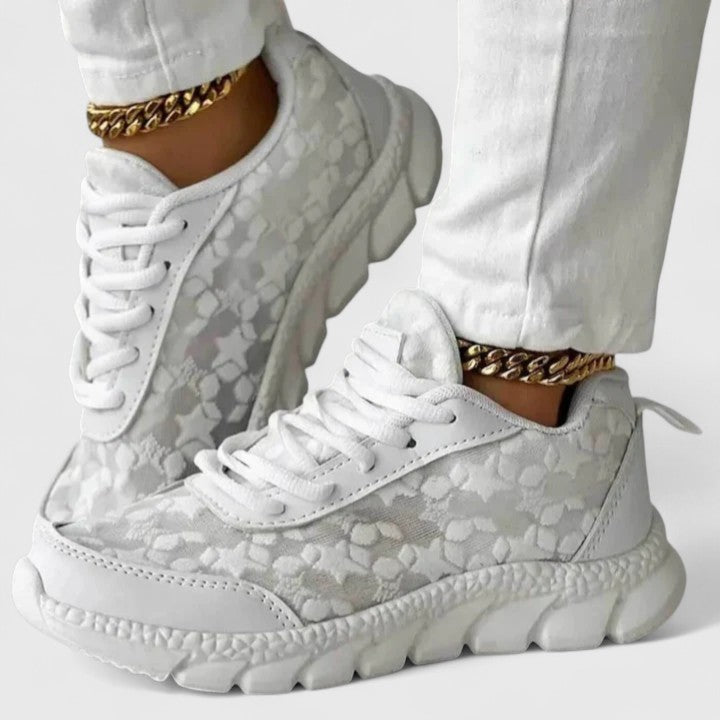 Wygodne sneakersy damskie skórzane na sezon jesienny obuwie codzienne do chodzenia