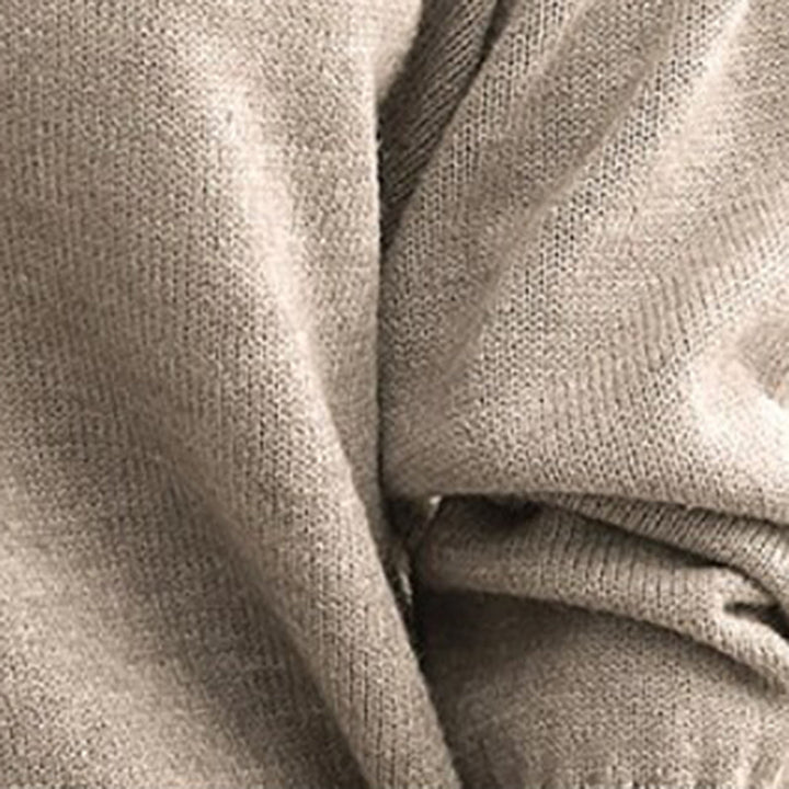 Liliana - Stylowy casualowy sweter z dekoltem w szpic