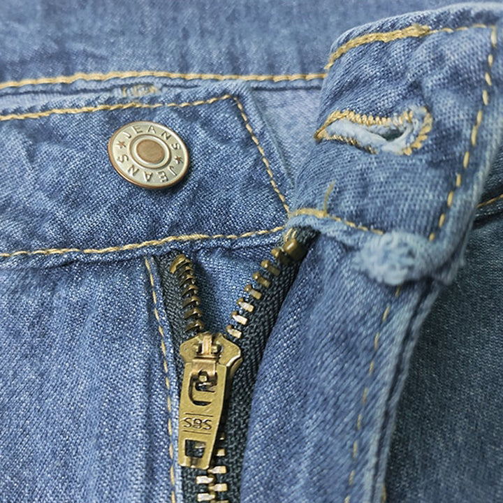 Jeansy damskie bawełniane na wiosnę szerokie spodnie denim luźny krój casual wygodne
