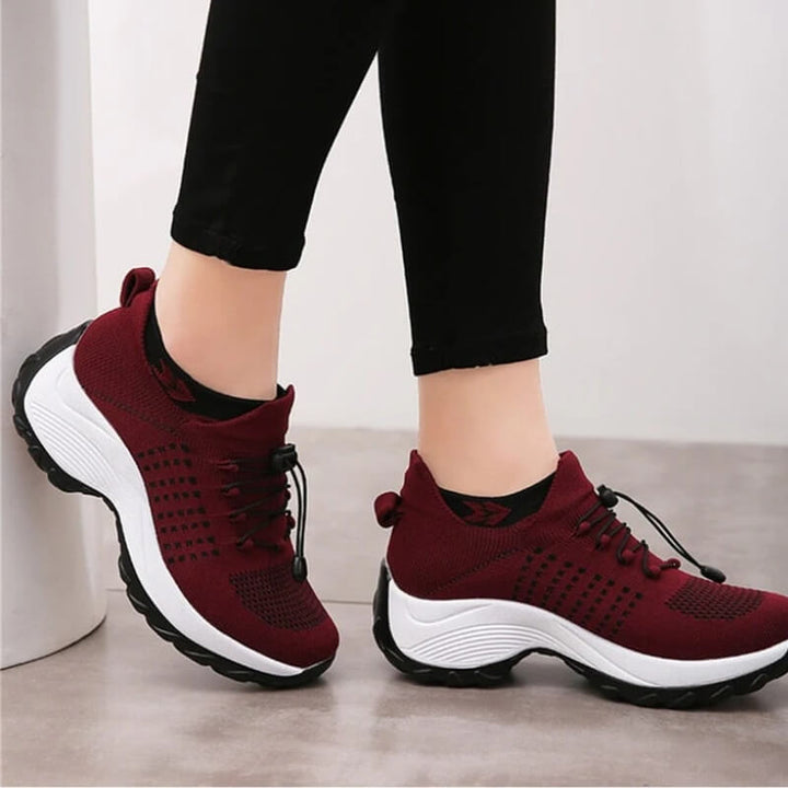 Buty ortopedyczne damskie sneakersy sportowe z siatką na wiosnę wygodne buty do chodzenia