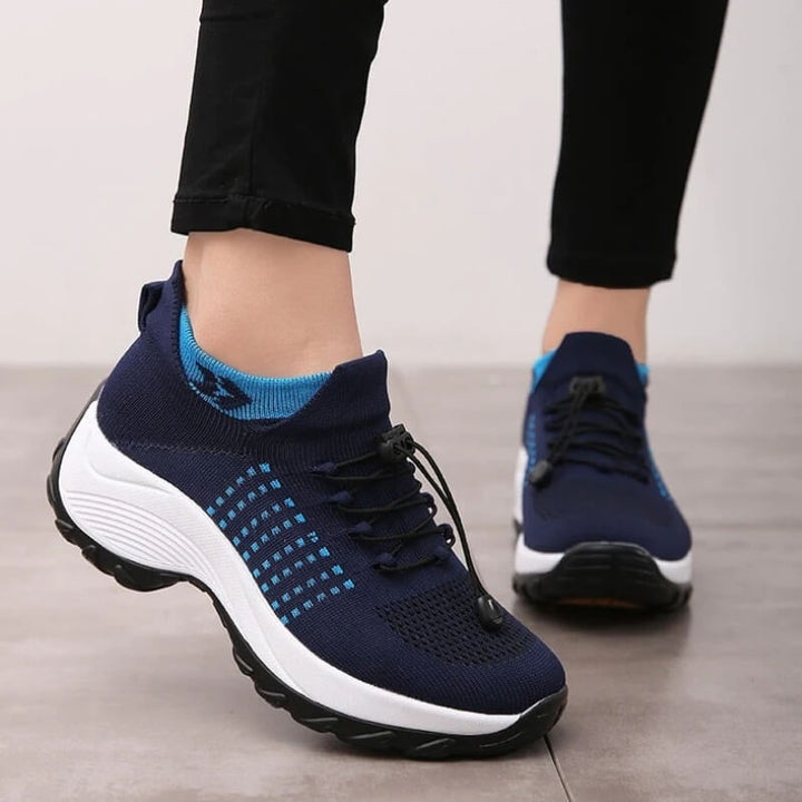 Buty ortopedyczne damskie sneakersy sportowe z siatką na wiosnę wygodne buty do chodzenia