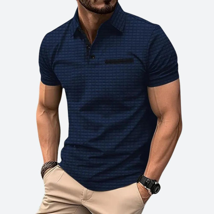 Koszulka polo męska bawełniana casual slim fit na wiosnę i lato elegancka॥