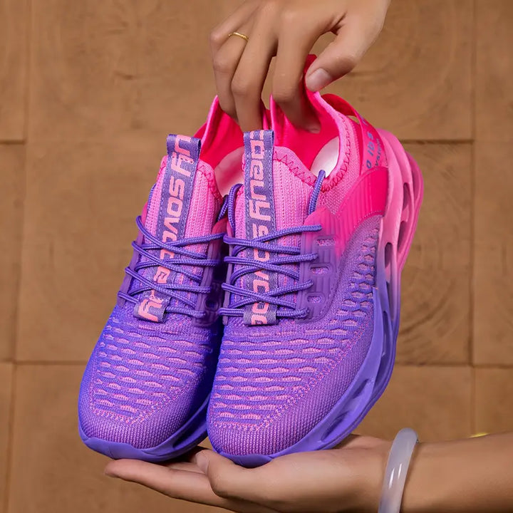 Sneakersy damskie sportowe z dzianiny na sezon jesienny wygodne obuwie codzienne