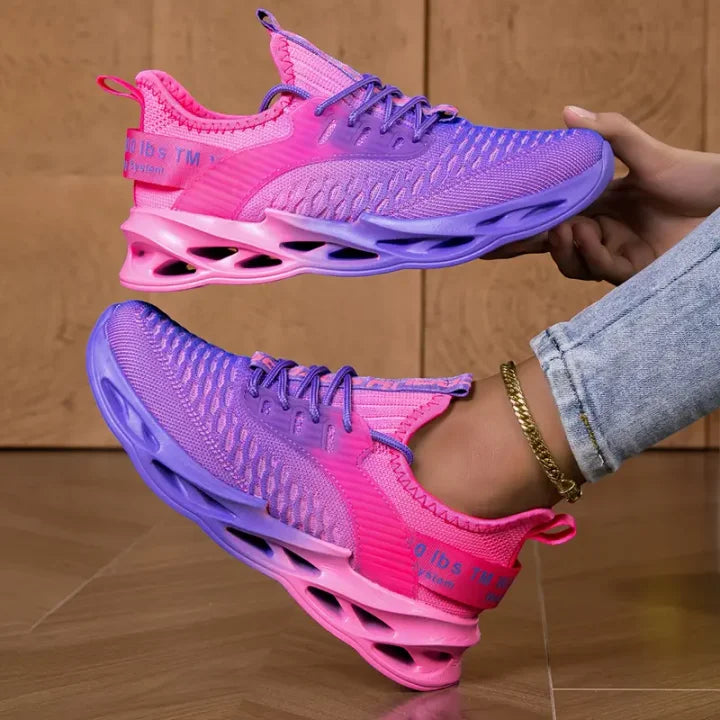 Sneakersy damskie sportowe z dzianiny na sezon jesienny wygodne obuwie codzienne