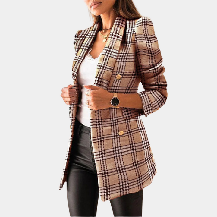 Marynarka damska wełniana elegancka oversize na jesień do stylizacji biznesowych