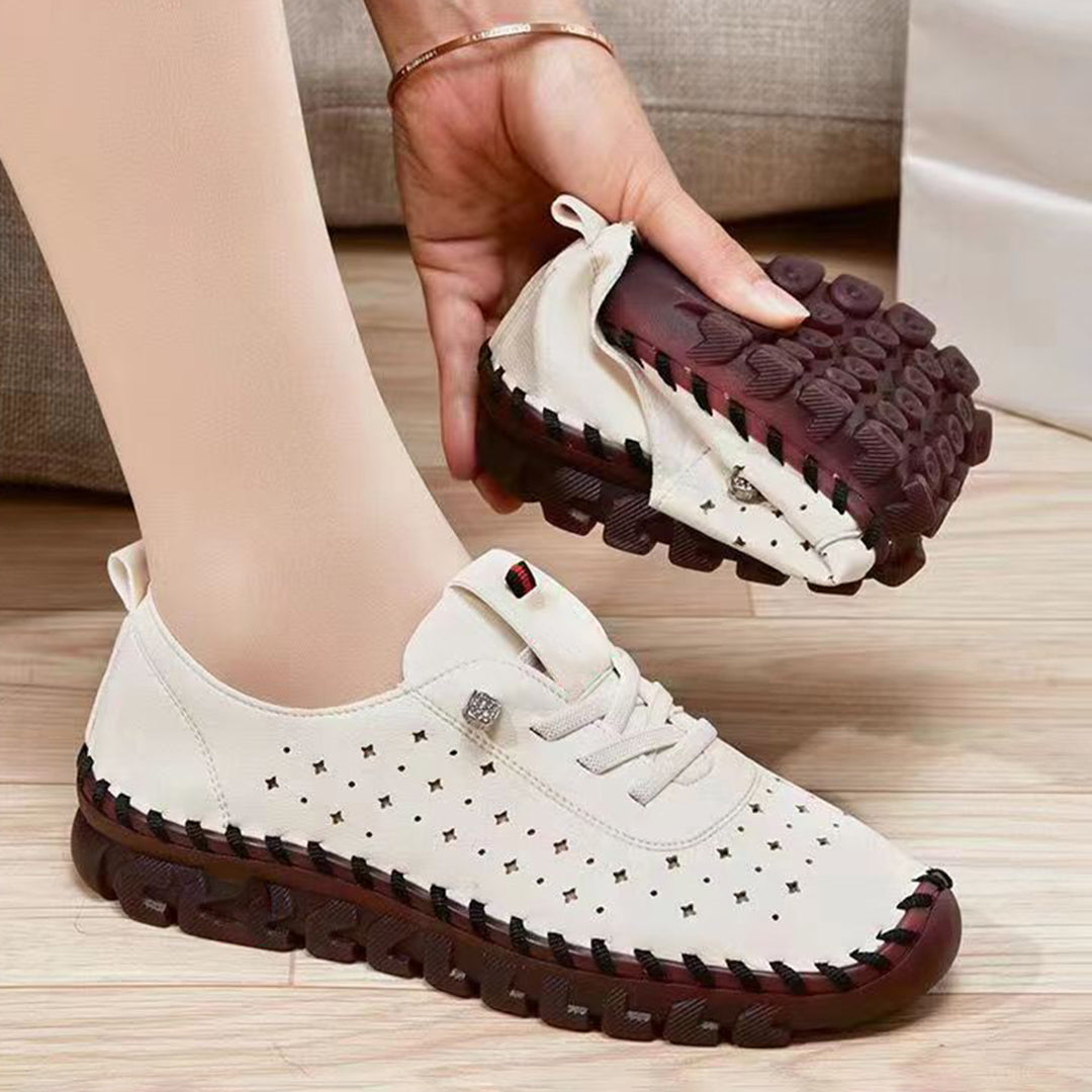 Buty damskie skórzane ergonomiczne na wiosnę lekkie wygodne buty codzienne