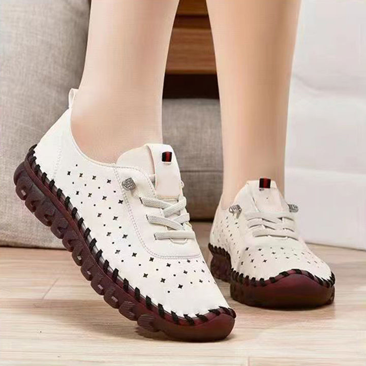 Buty damskie skórzane ergonomiczne na wiosnę lekkie wygodne buty codzienne