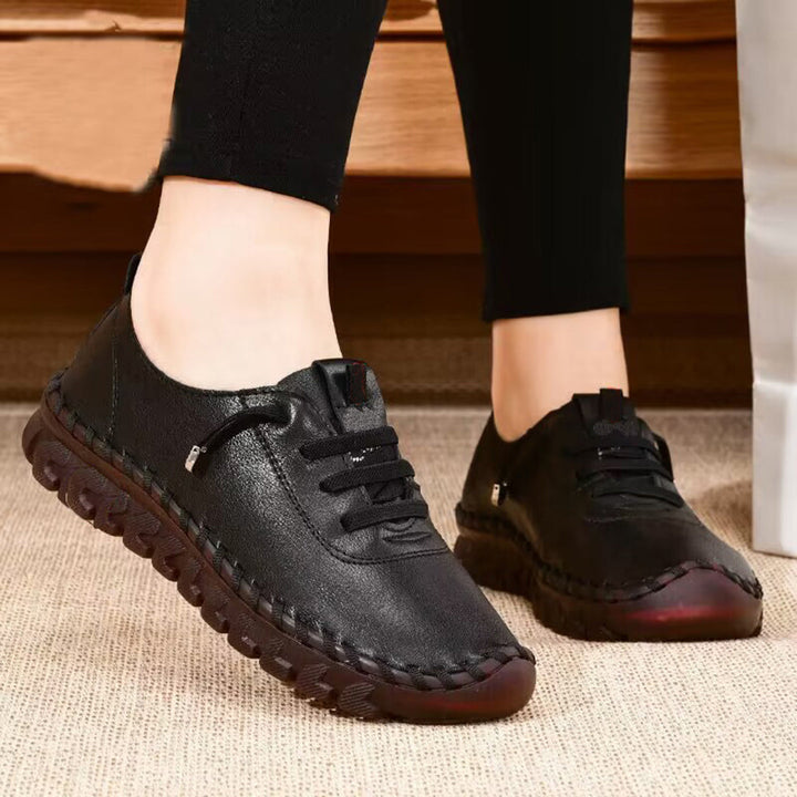 Buty damskie skórzane ergonomiczne na wiosnę lekkie wygodne buty codzienne
