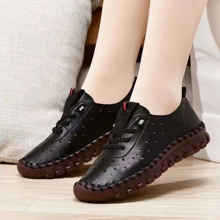 Buty damskie skórzane ergonomiczne na wiosnę lekkie wygodne buty codzienne