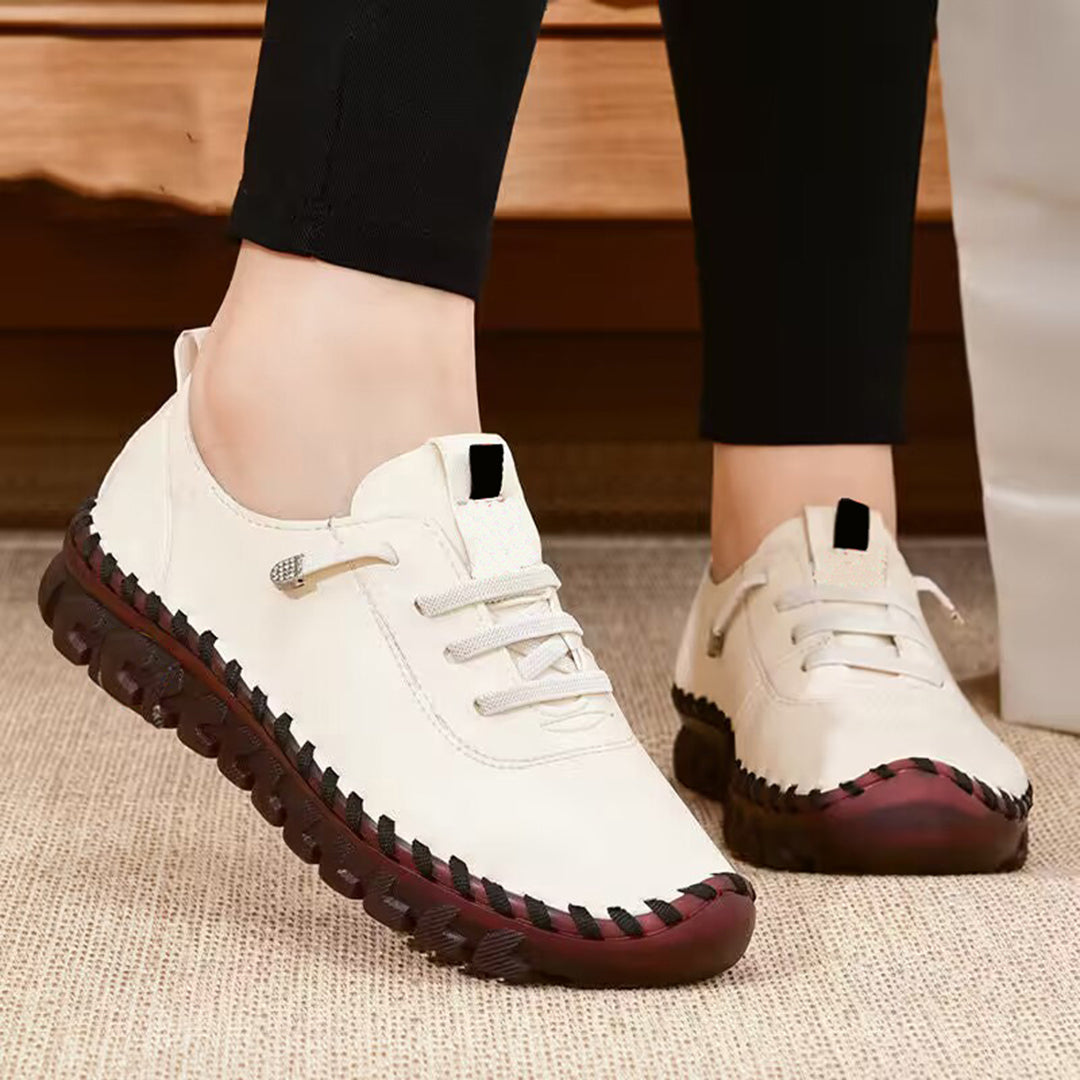 Buty damskie skórzane ergonomiczne na wiosnę lekkie wygodne buty codzienne