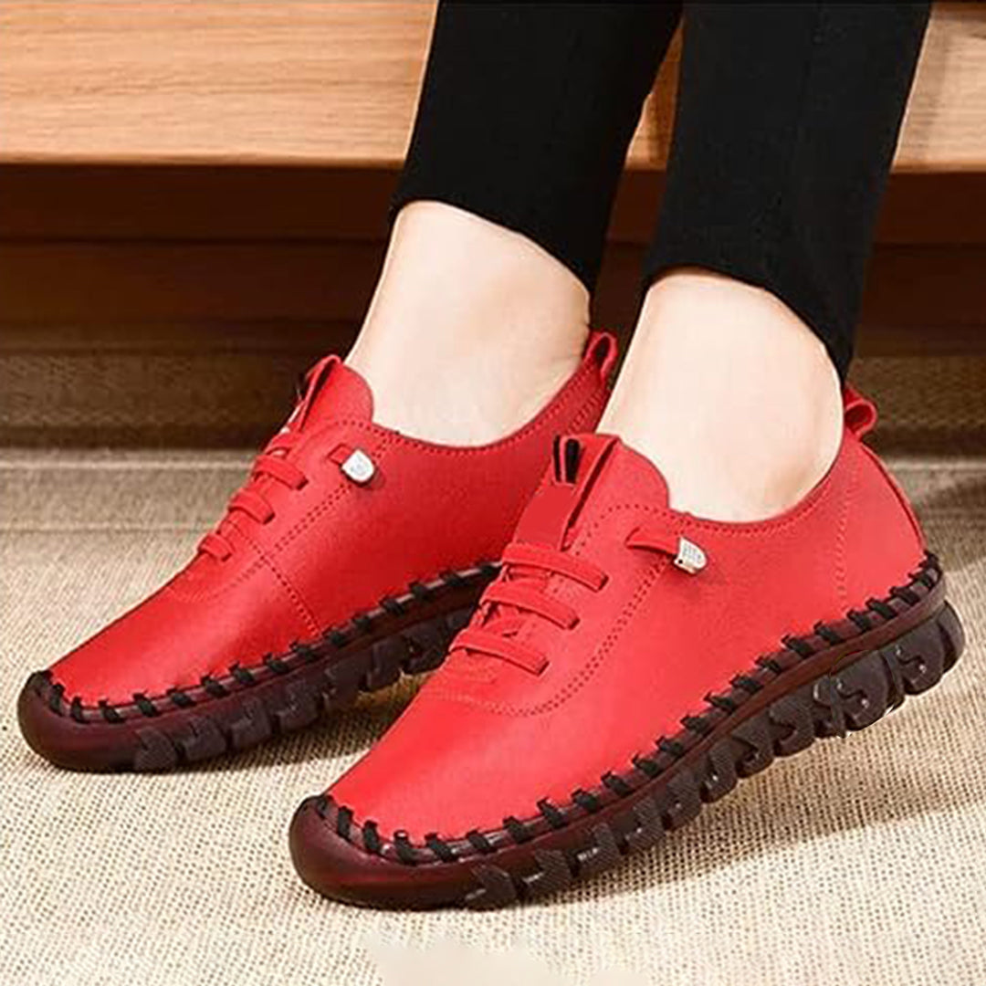 Buty damskie skórzane ergonomiczne na wiosnę lekkie wygodne buty codzienne