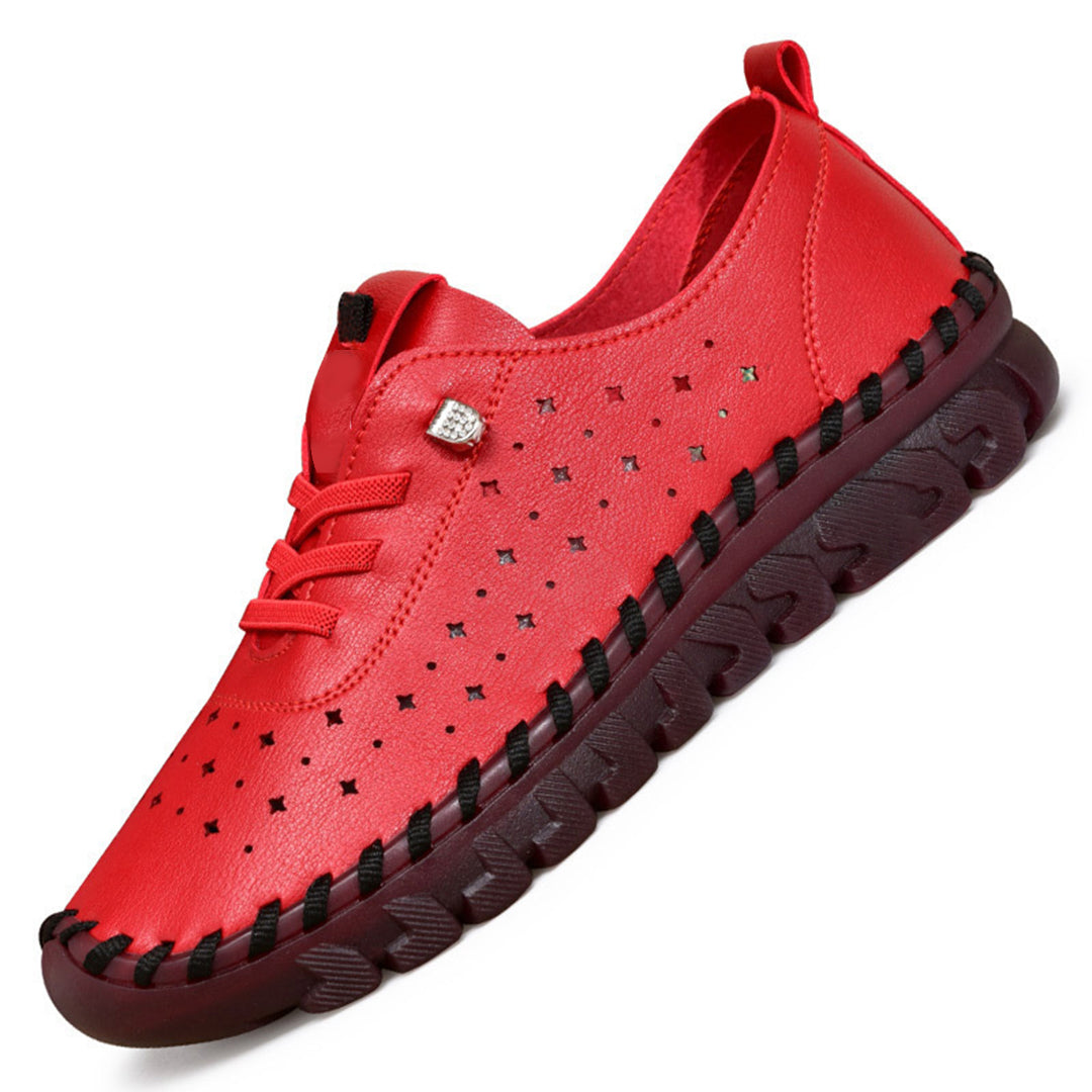 Buty damskie skórzane ergonomiczne na wiosnę lekkie wygodne buty codzienne