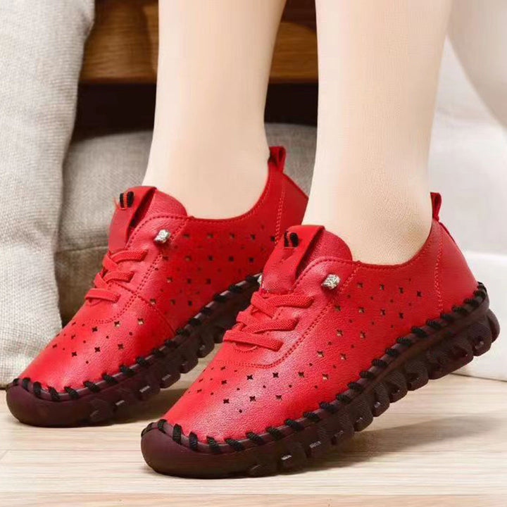 Buty damskie skórzane ergonomiczne na wiosnę lekkie wygodne buty codzienne