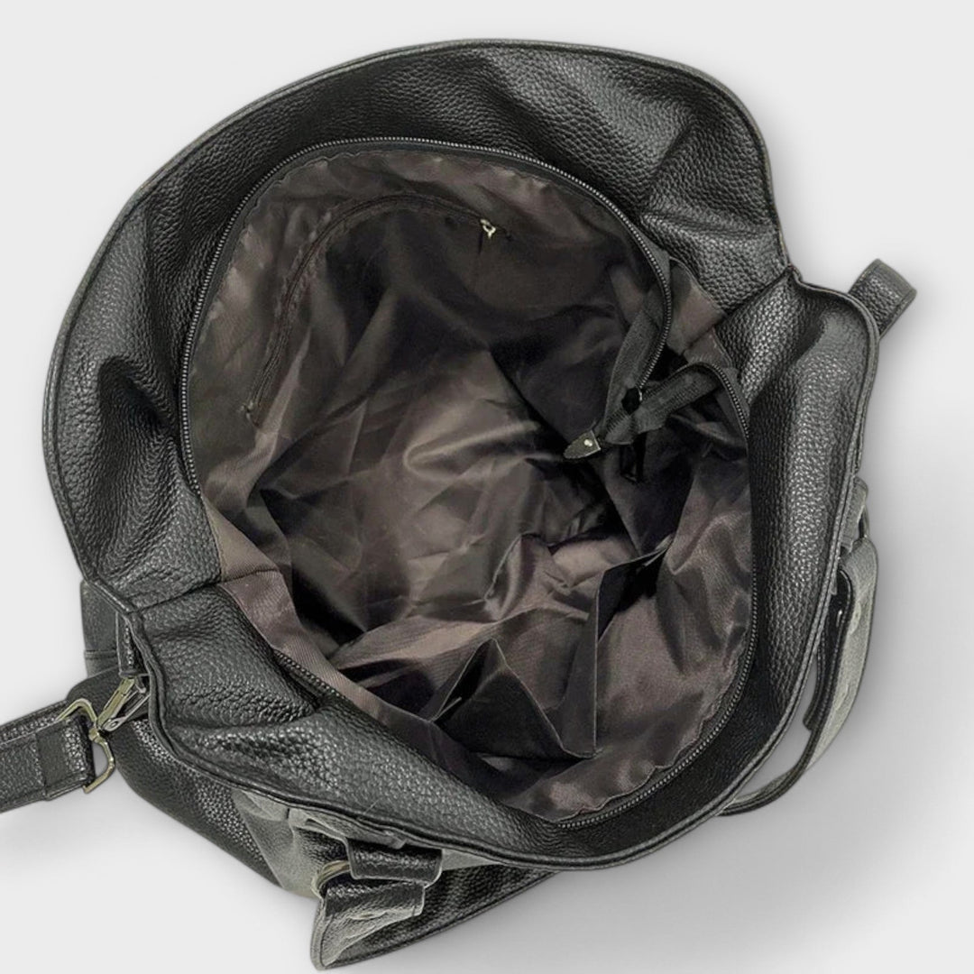 Torebka damska hobo ze skóry ekologicznej na ramię i crossbody na sezon jesienny