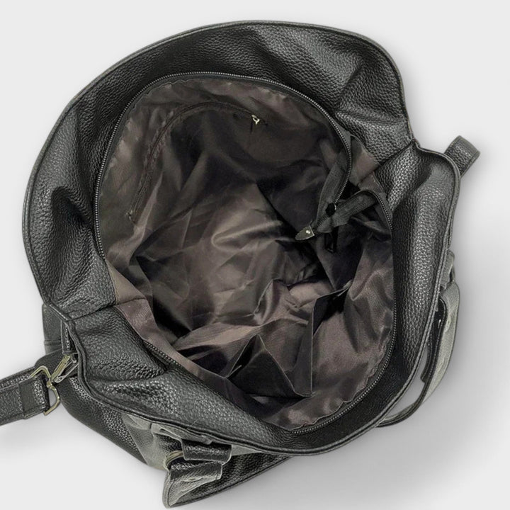 Torebka damska hobo ze skóry ekologicznej na ramię i crossbody na sezon jesienny