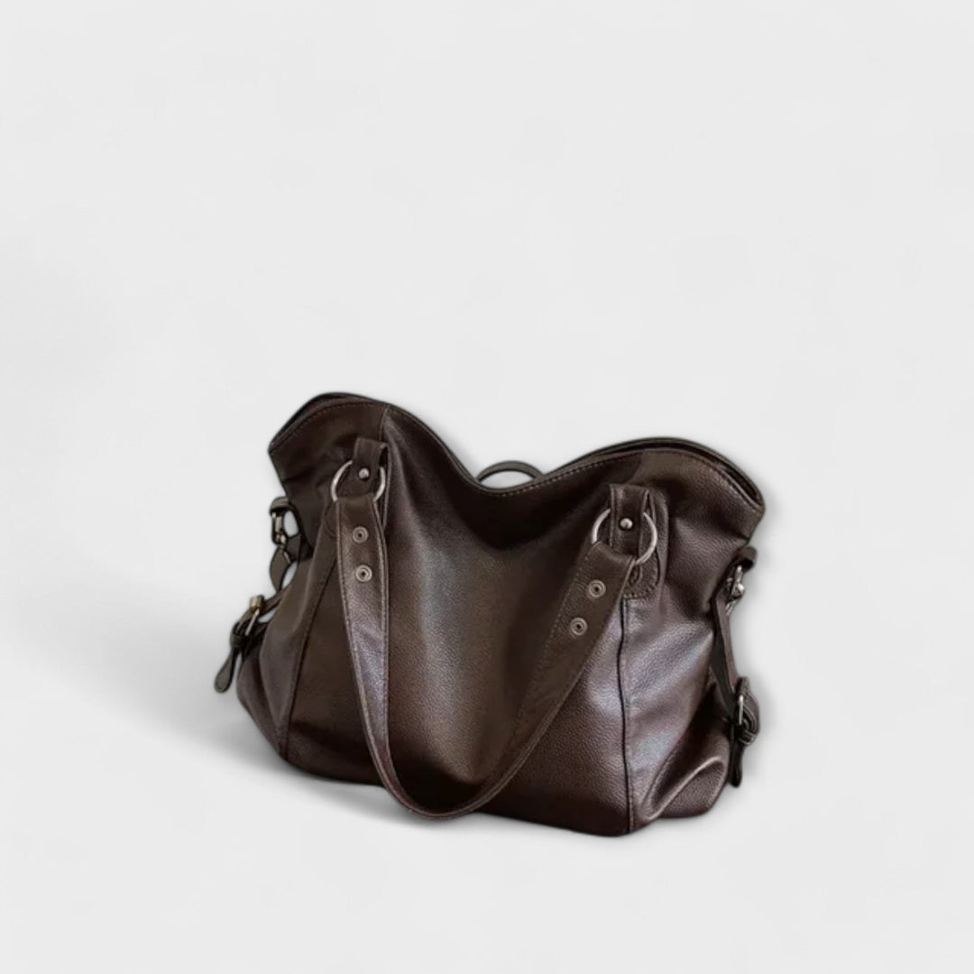 Torebka damska hobo ze skóry ekologicznej na ramię i crossbody na sezon jesienny