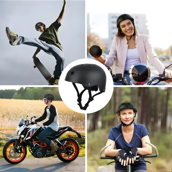Kask rowerowy ochronny z wentylacją regulowany do jazdy na rowerze
