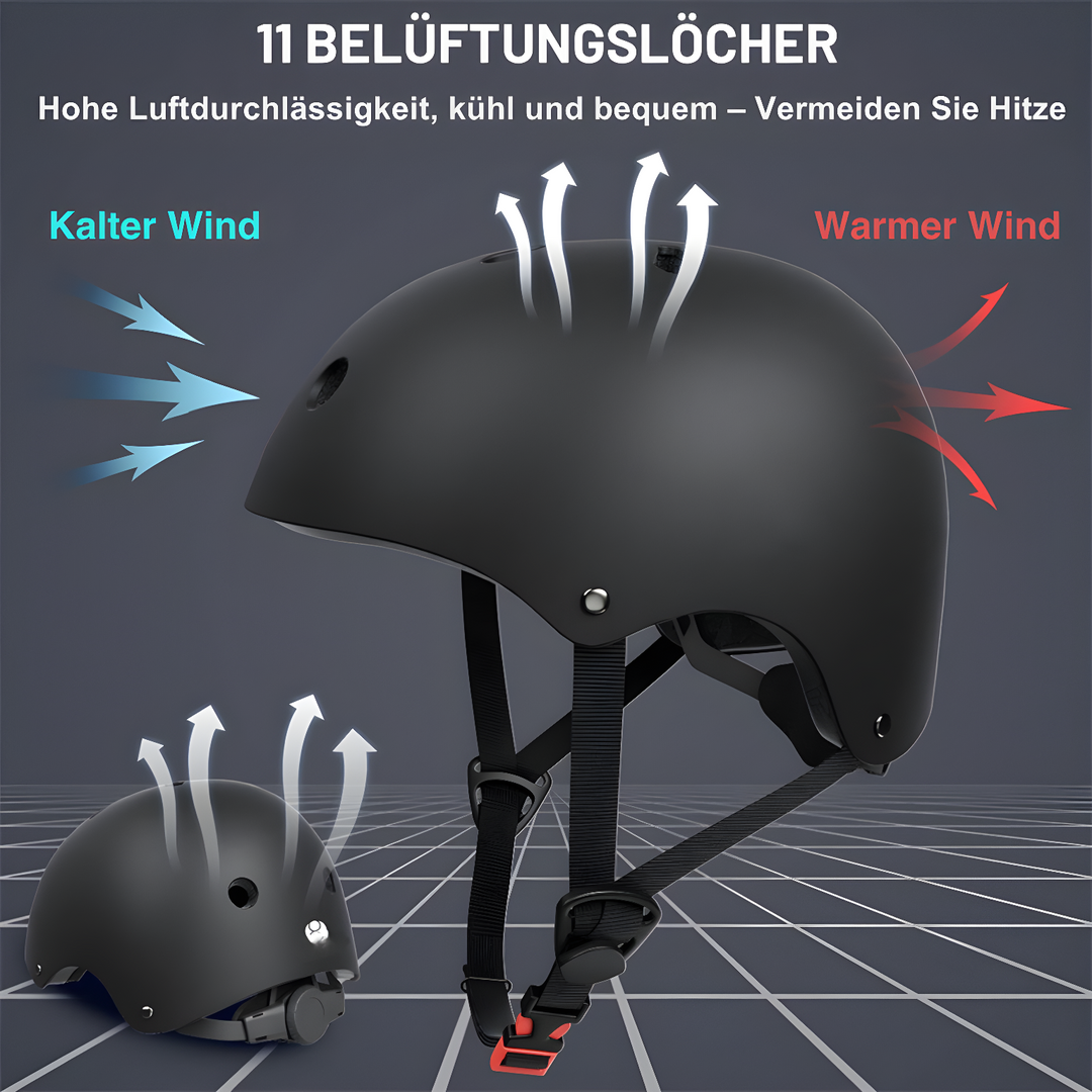 Kask rowerowy ochronny z wentylacją regulowany do jazdy na rowerze