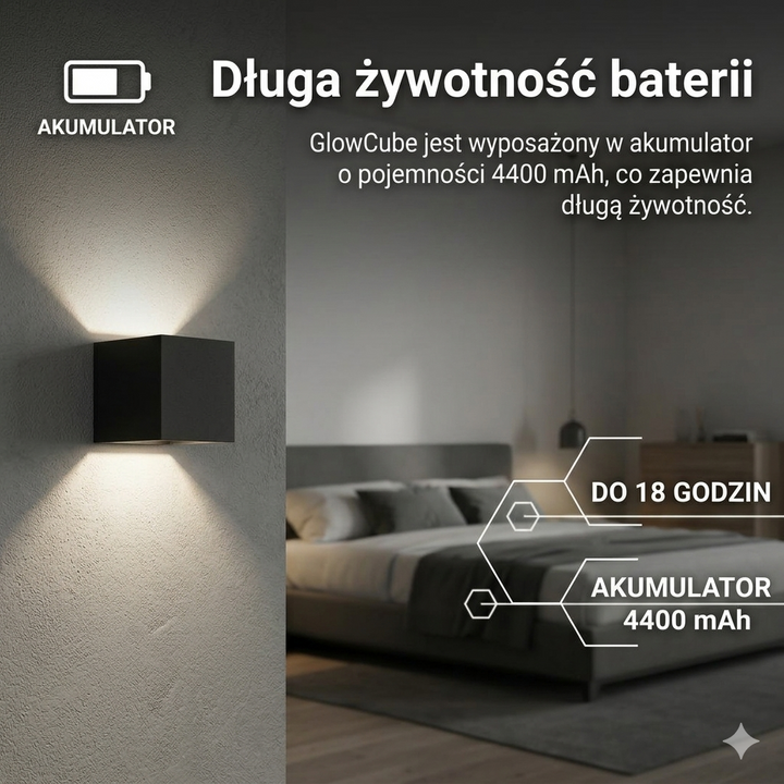 Kinkiet LED bezprzewodowy z czujnikiem ruchu akumulatorowy do salonu sypialni korytarza