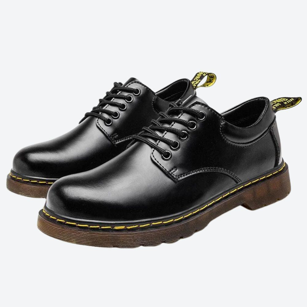 Męskie Skórzane Półbuty Oxford – Eleganckie Buty Wizytowe na Wiosnę i Jesień dla Mężczyzn