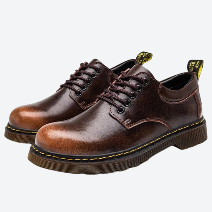 Męskie Skórzane Półbuty Oxford – Eleganckie Buty Wizytowe na Wiosnę i Jesień dla Mężczyzn