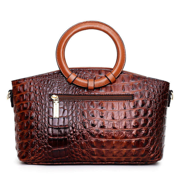 Torebka damska skórzana elegancka duża shopper na wiosnę i lato klasyczna casualowa