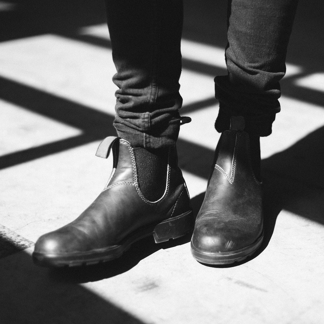 Buty Chelsea skórzane ze skóry naturalnej – męskie botki wiosenne skórzane