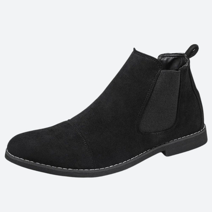 Buty Chelsea męskie zamszowe eleganckie skórzane przejściowe wiosenne casualowe