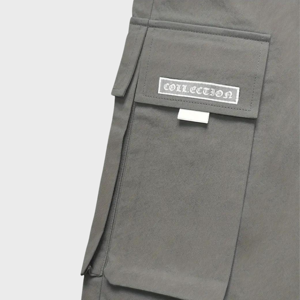 Spodnie cargo męskie bawełniane joggery streetwear na sezon wiosna-lato casual