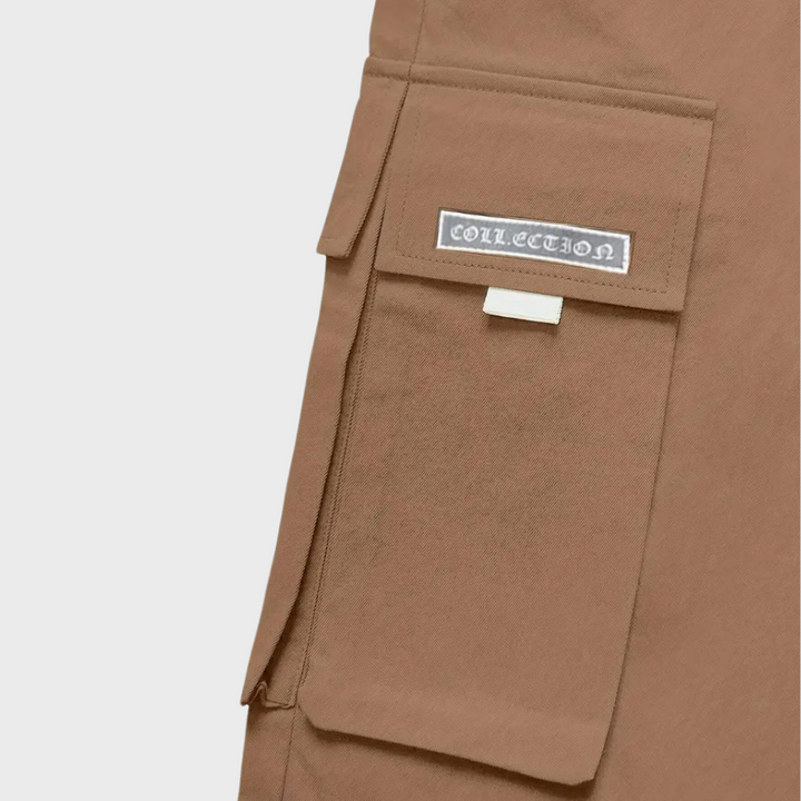 Spodnie cargo męskie bawełniane joggery streetwear na sezon wiosna-lato casual