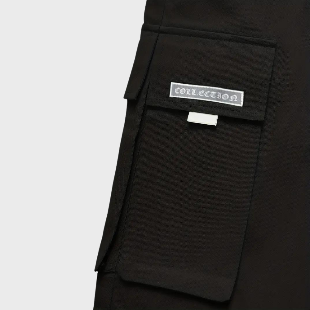 Spodnie cargo męskie bawełniane joggery streetwear na sezon wiosna-lato casual
