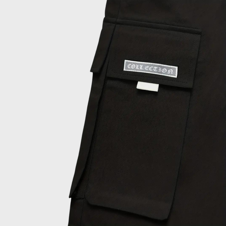 Spodnie cargo męskie bawełniane joggery streetwear na sezon wiosna-lato casual