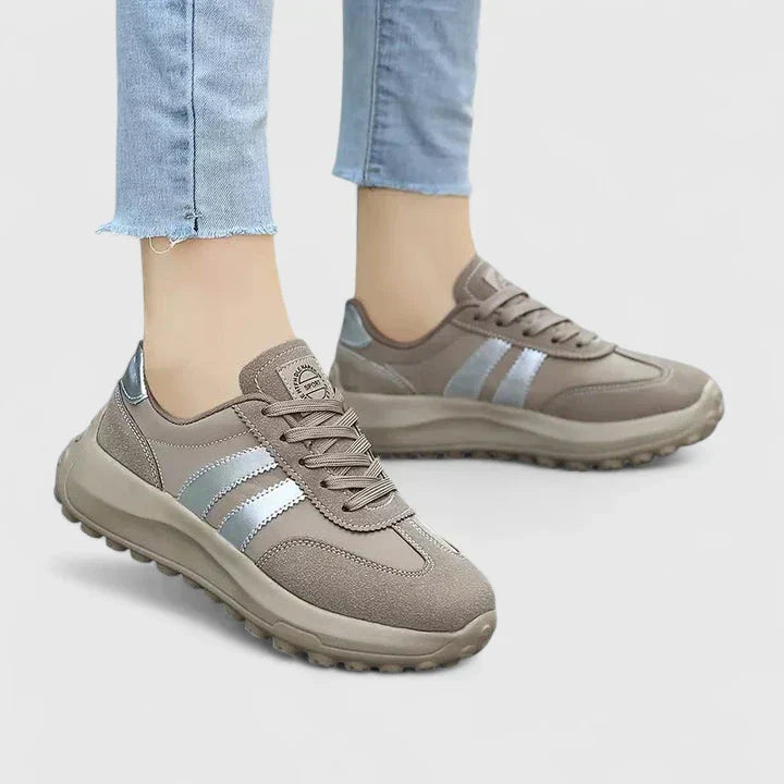 Buty ortopedyczne damskie sneakersy skórzane na co dzień