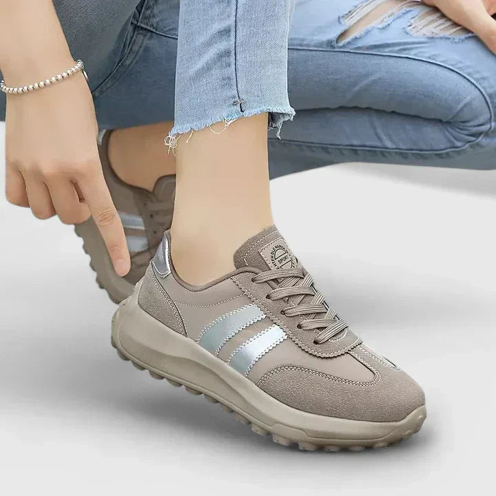 Buty ortopedyczne damskie sneakersy skórzane na co dzień