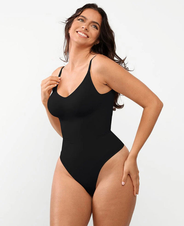 Bezszwowe body bawełniane modelujące talię na lato