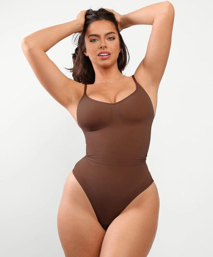 Bezszwowe body bawełniane modelujące talię na lato