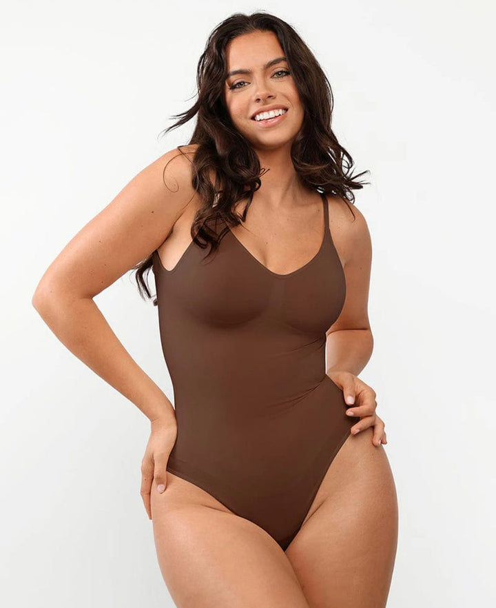 Bezszwowe body bawełniane modelujące talię na lato